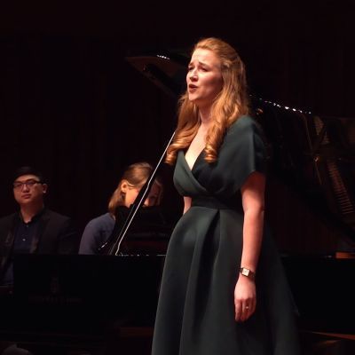 Guildhall singer performs in Songs at Six with piano accompanist